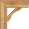 Ekena Millwork Olympic Block Rough Sawn Bracket, Western Red Cedar, 6"W x 24"D x 24"H BKT06X24X24OLY05RWR - alternate 3